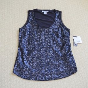 Dark Blue/Navy Sequin Tank